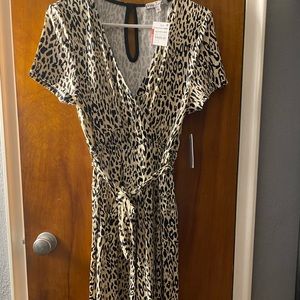 Velvet Torch leopard print romper